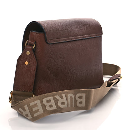 Burberry Grainy Calfskin Vintage Check Note Crossbody Bag Malt Brown 3 of 11