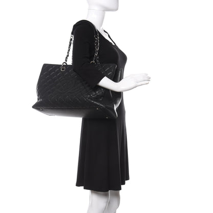 Chanel Caviar Quilted XL Grand Shopping Tote GST Black 2 of 13