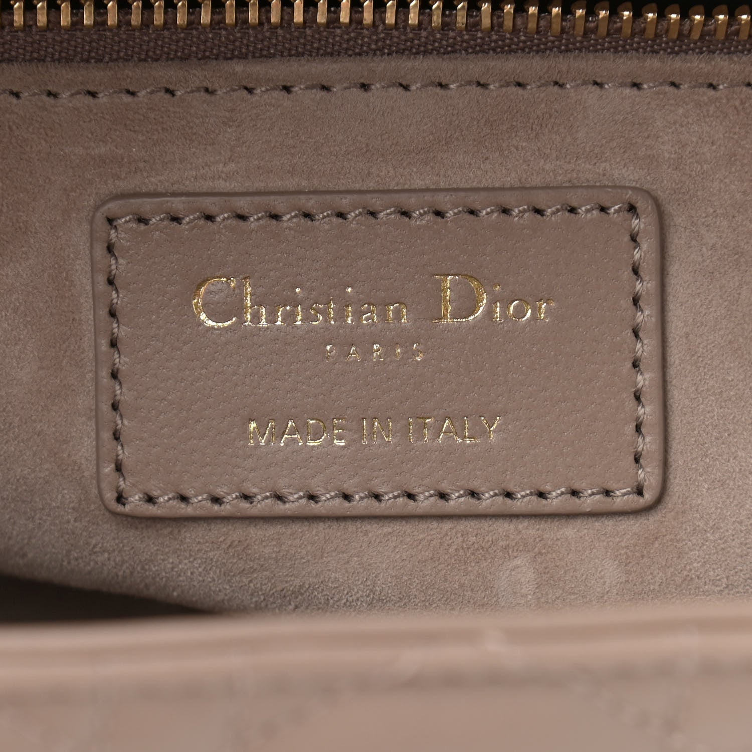 Christian Dior Lambskin Cannage Medium Lady Dior Warm Taupe 5 of 9