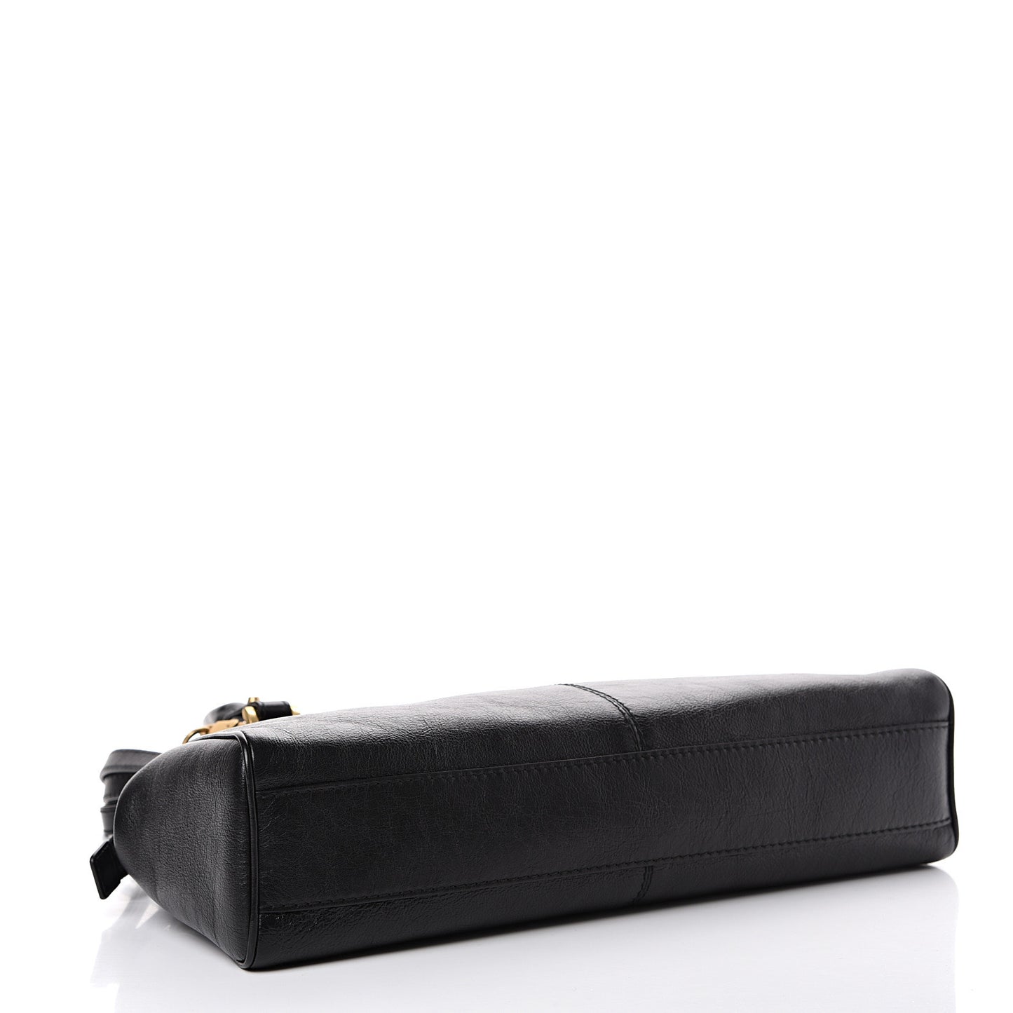 Calfskin Medium Re(Belle) Top Handle Bag Black