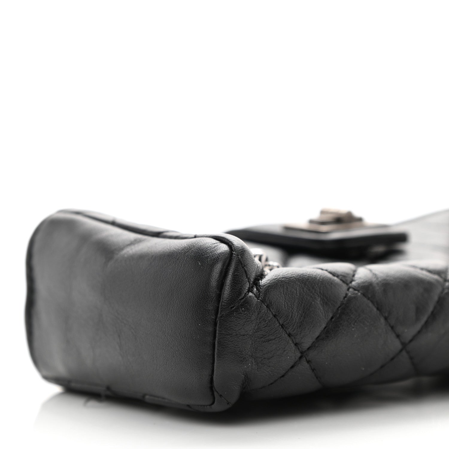 Chanel Aged Calfskin Lucky Charms 2.55 Reissue Mini Clutch With Chain Black 10 of 13