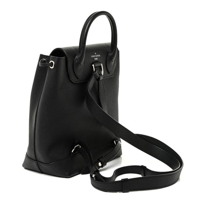 Louis Vuitton Calfskin Lockme Backpack Black 3 of 14