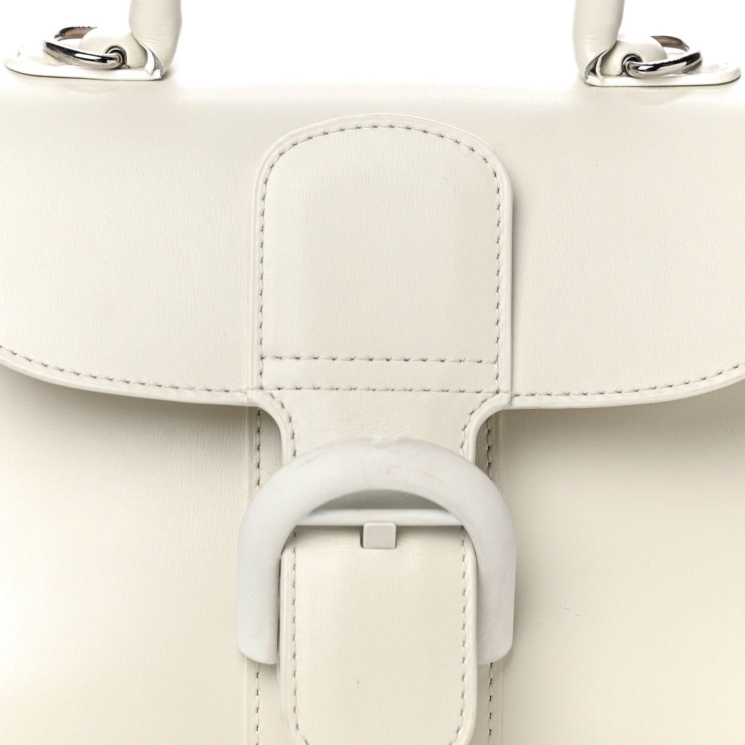 Delvaux Box Calfskin Mini Brillant Satchel Ivory 8 of 13
