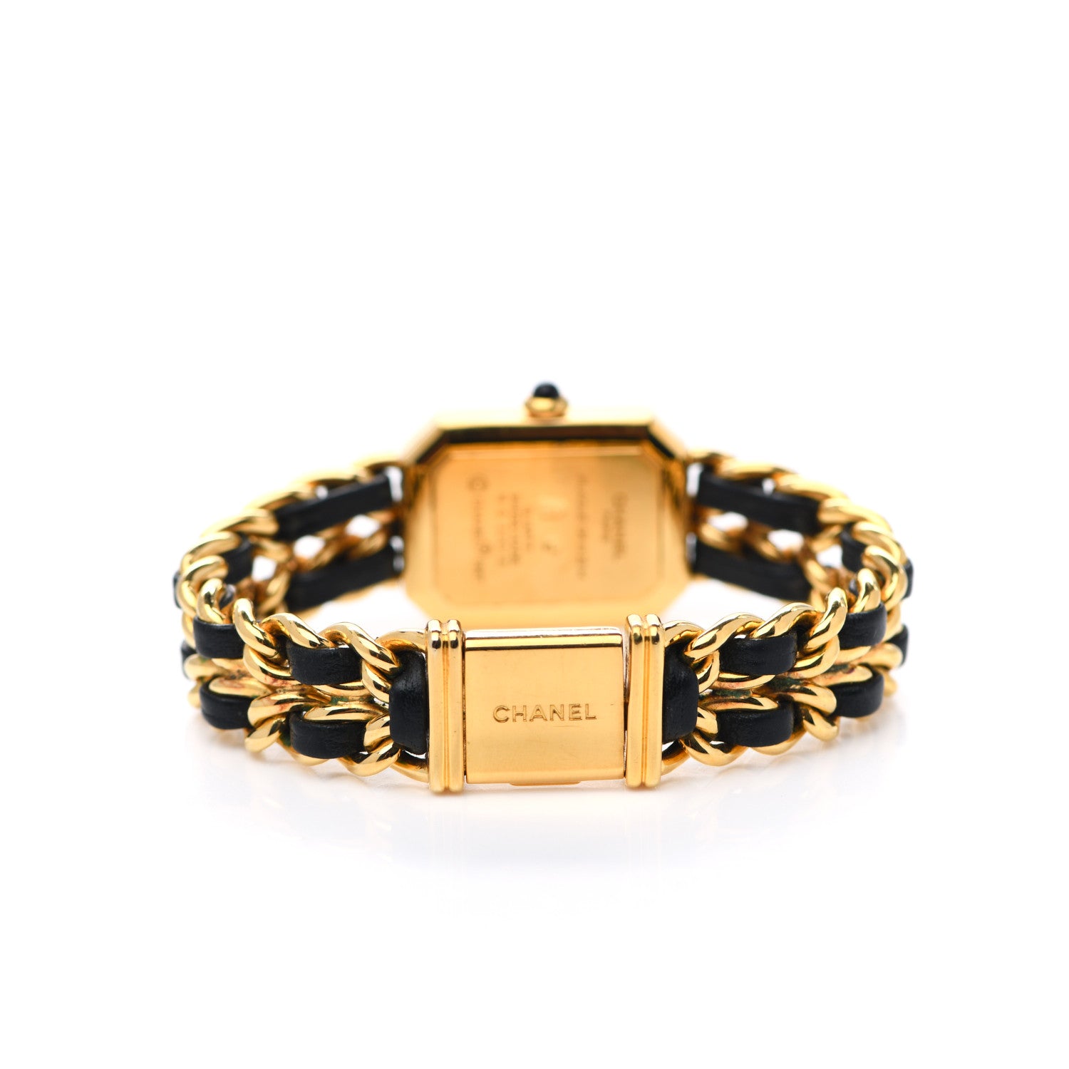 Chanel Stainless Steel Lambskin 20mm Chain Premiere Quartz Watch Gold M 3 of 4