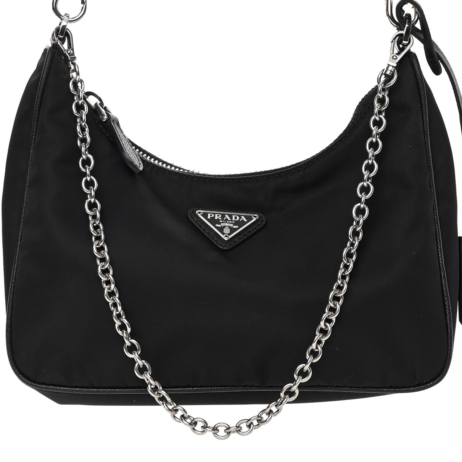 Prada Nylon Re-Edition 2005 Shoulder Bag Black 9 of 14