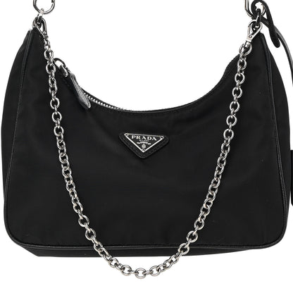 Prada Nylon Re-Edition 2005 Shoulder Bag Black 9 of 14