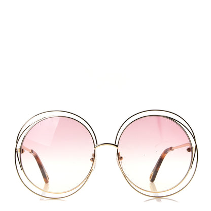 Chloe Oversized Round Carlina Oversized Round Sunglasses CE114SD Gold Pink 3 of 7