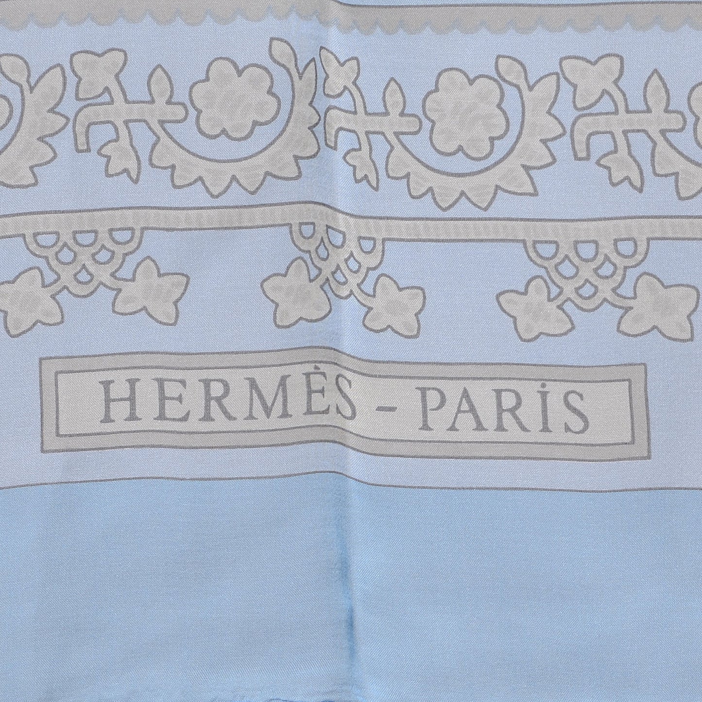 Silk Mousseline Brin D Or 140 Scarf Bleu