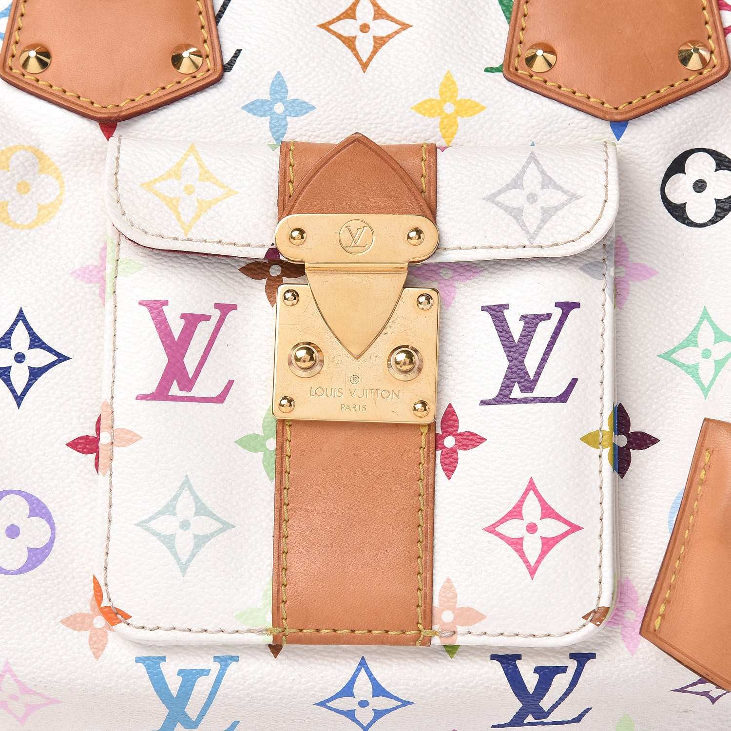 Louis Vuitton Monogram Multicolor Speedy 30 White 8 of 16