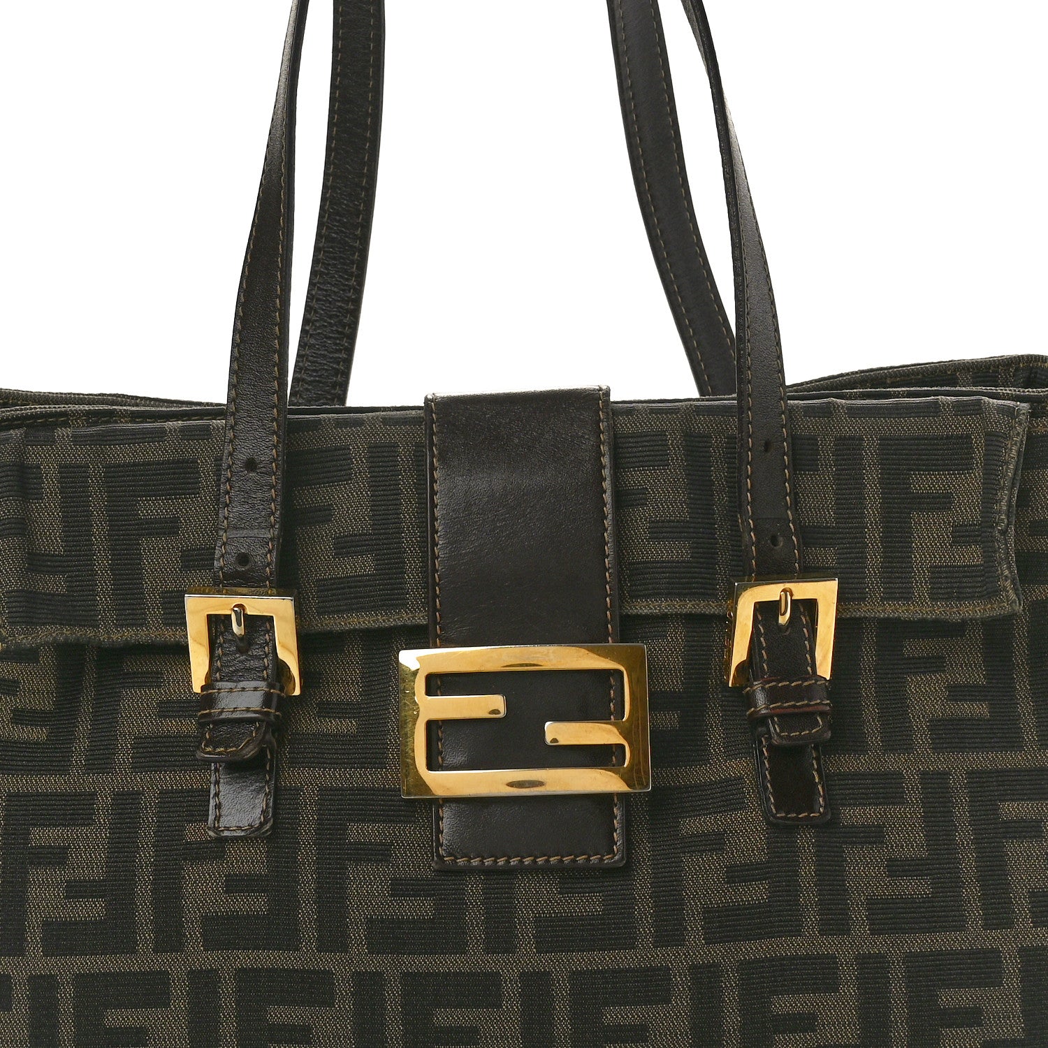 Fendi Zucca Small Handbag Tobacco 7 of 14