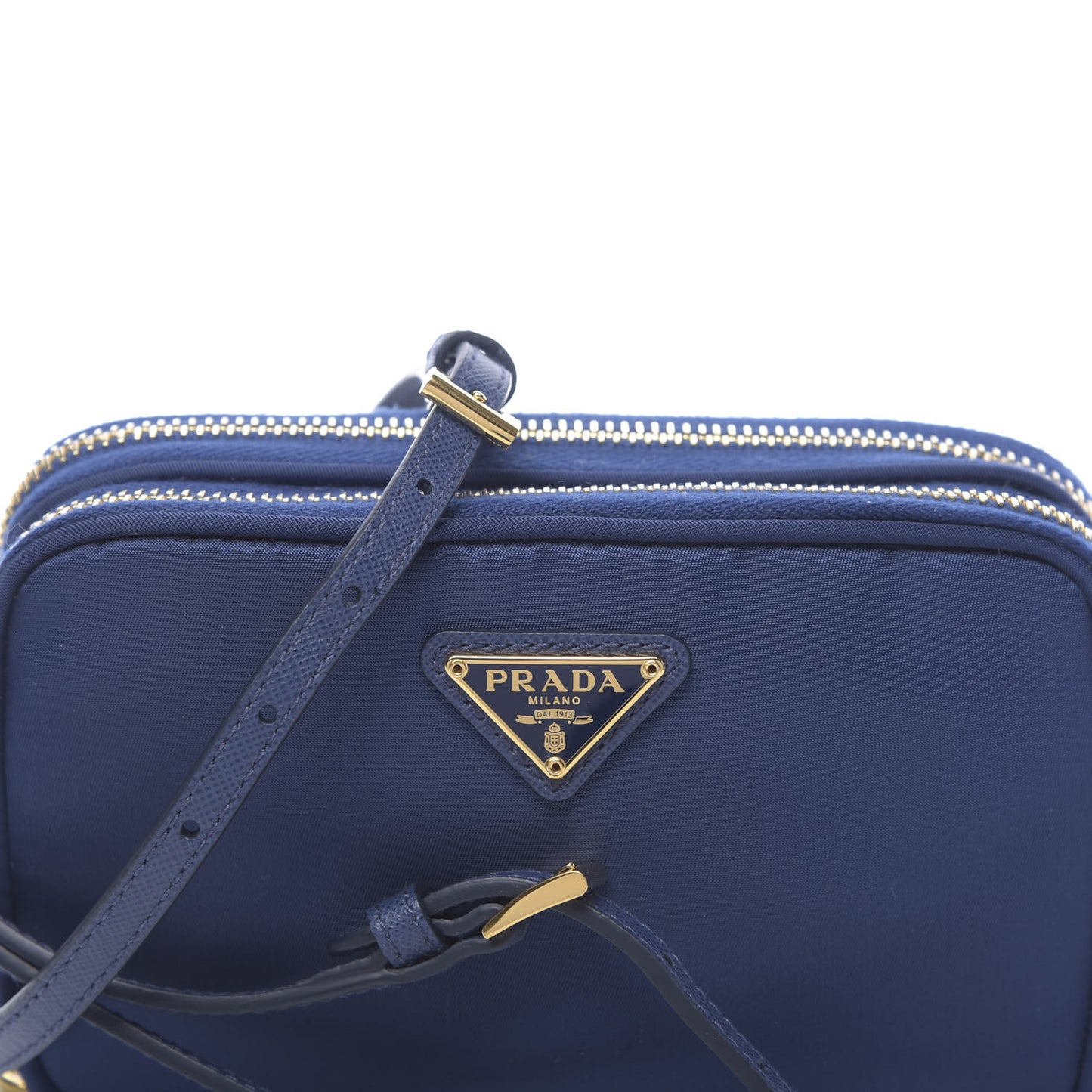 Tessuto Nylon Mini Camera Crossbody Royal