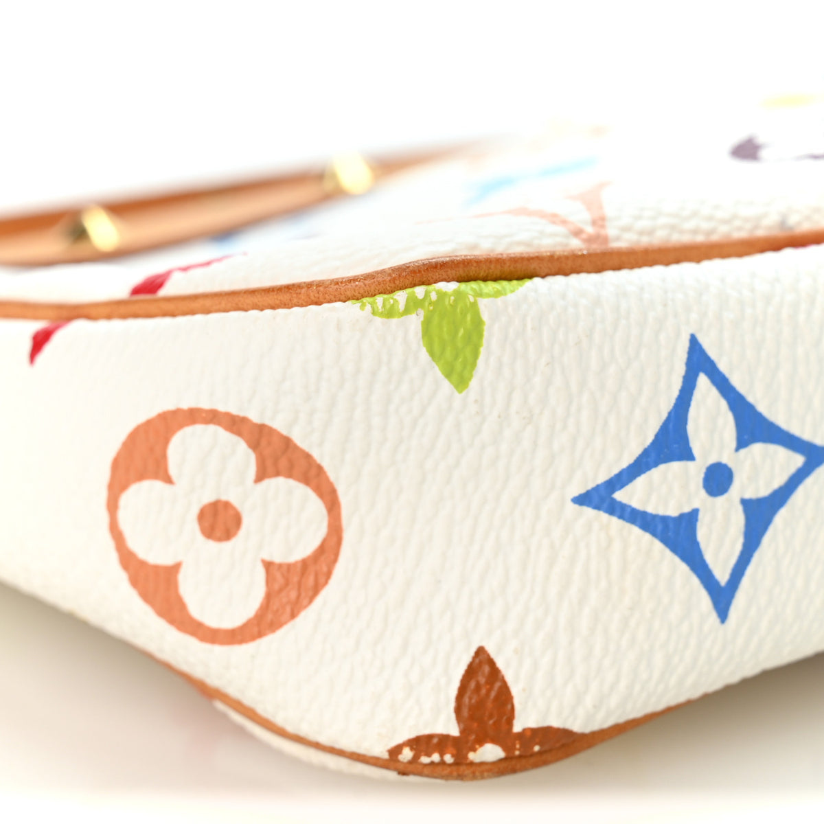 Louis Vuitton Monogram Multicolor Pochette Accessories White 9 of 11