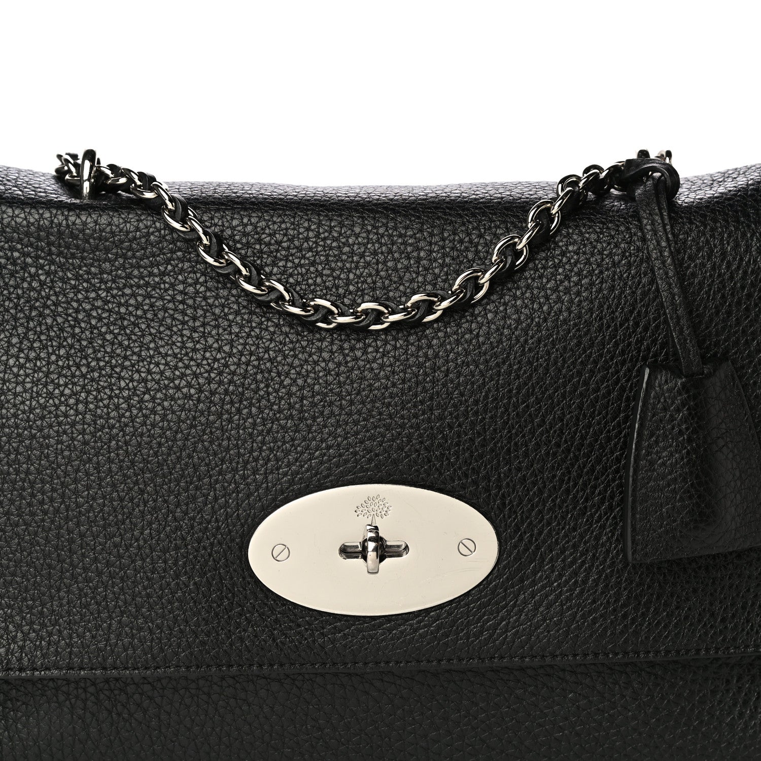 Mulberry Small Classic Grain Calfskin Medium Lily Black 8 of 13