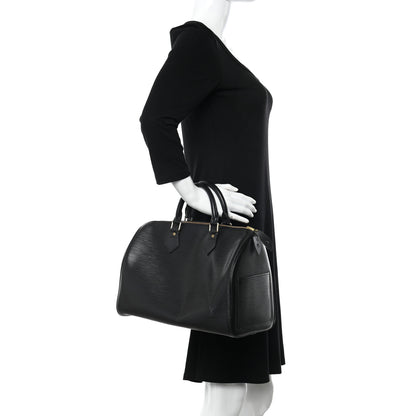 Louis Vuitton Epi Speedy 30 Black 2 of 16