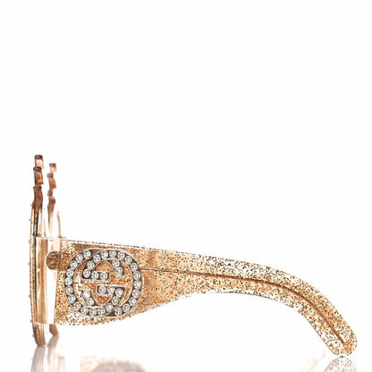 Gucci Acetate Pineapple GG0150/S Sunglasses Gold 3 of 8
