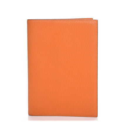 Hermes Chevre Mysore Globe Trotter Agenda Cover Orange 1 of 7
