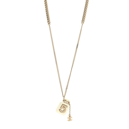 Chanel Resin Crystal CC No 5 Perfume Bottle Necklace 1 of 5