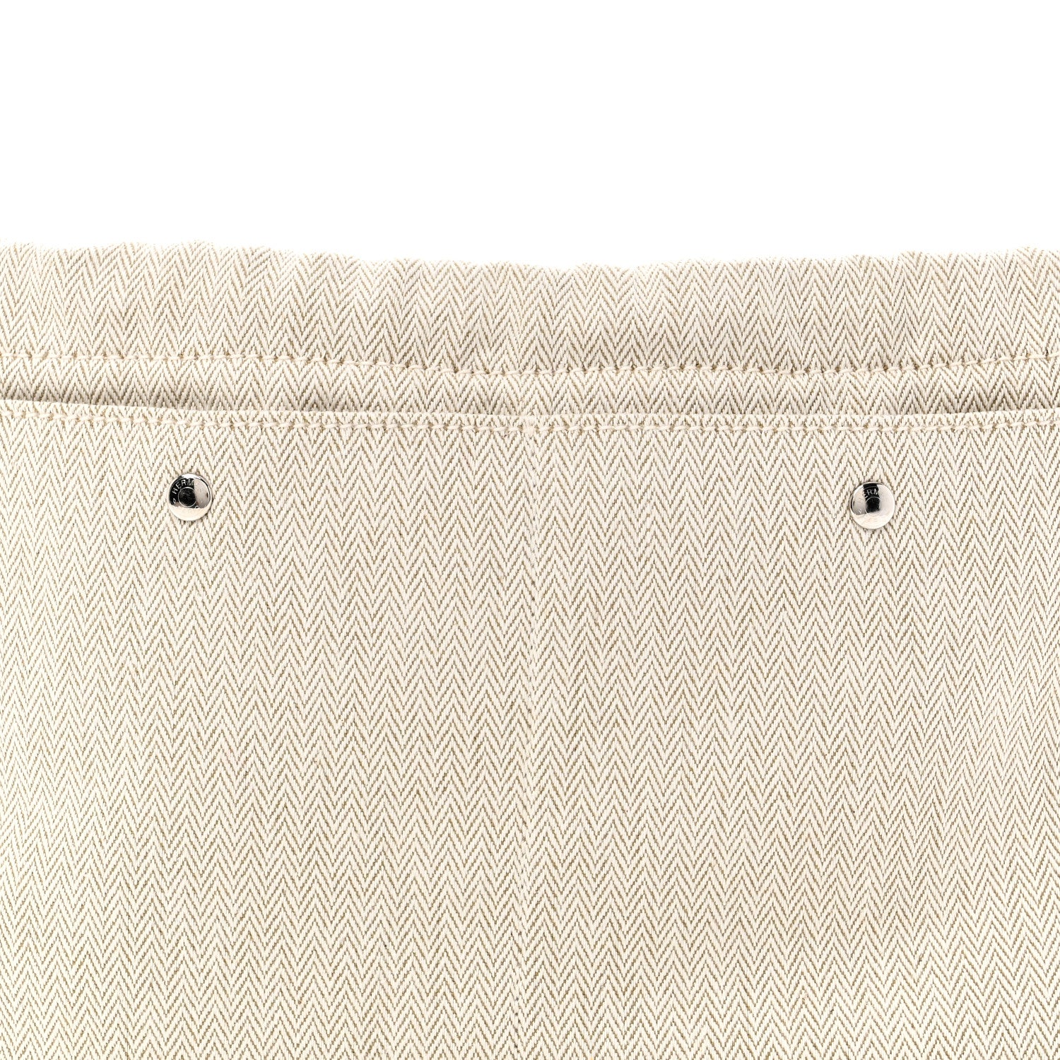 Hermes Canvas Barenia Fourbi 25 MM Pouch Naturel Fauve 8 of 10