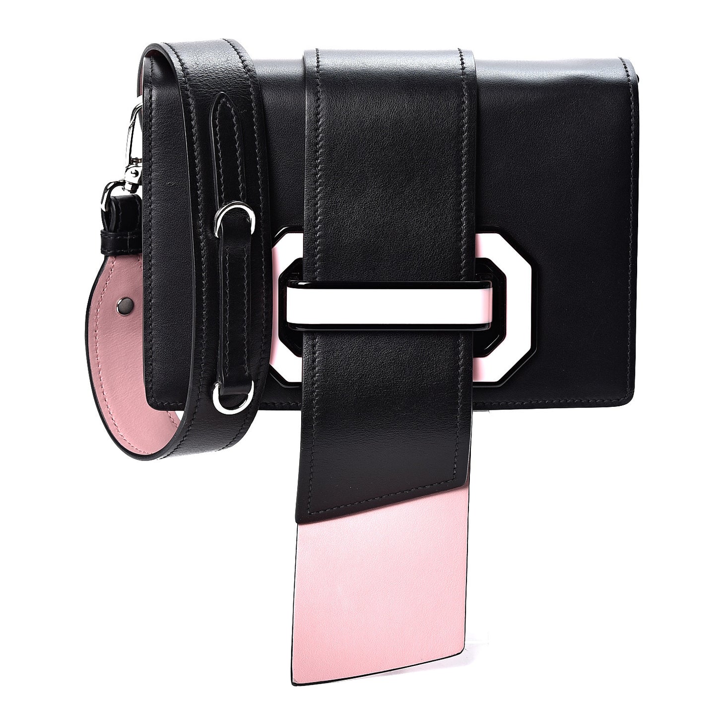 City Calf Plex Ribbon Bag Black Rosa