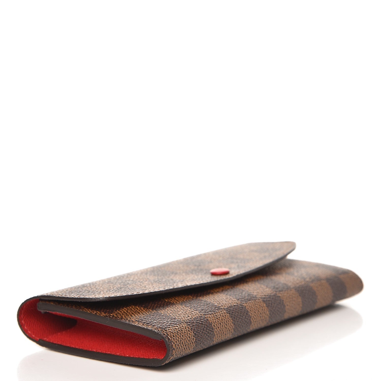 Louis Vuitton Damier Ebene Emilie Wallet Red 4 of 6
