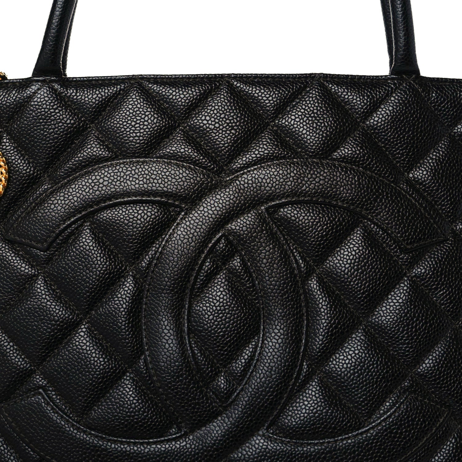 Chanel Caviar Quilted Medallion Tote Black 8 of 10
