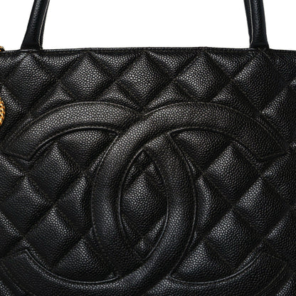 Chanel Caviar Quilted Medallion Tote Black 8 of 10