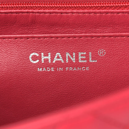 Chanel Lambskin Quilted Jumbo Single Flap Dark Pink 6 of 12