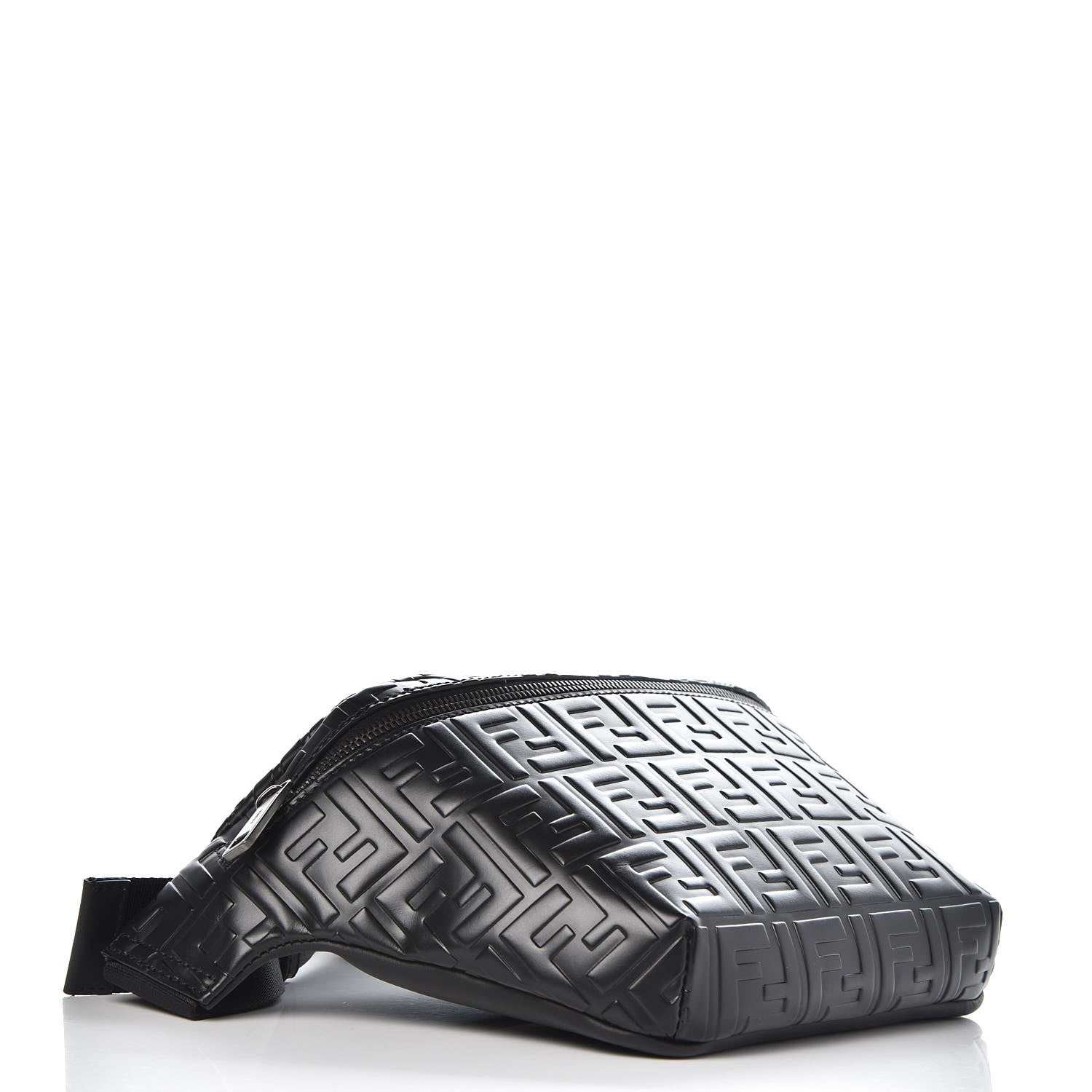 Fendi Vitello Century FF 1974 Embossed Belt Bag Black 4 of 7