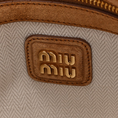 Miu Miu Camoscio Crochet Ivy Tote Cannella 6 of 9