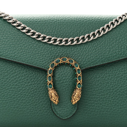 Gucci Calfskin Mini Dionysus Chain Wallet Emerald 8 of 11