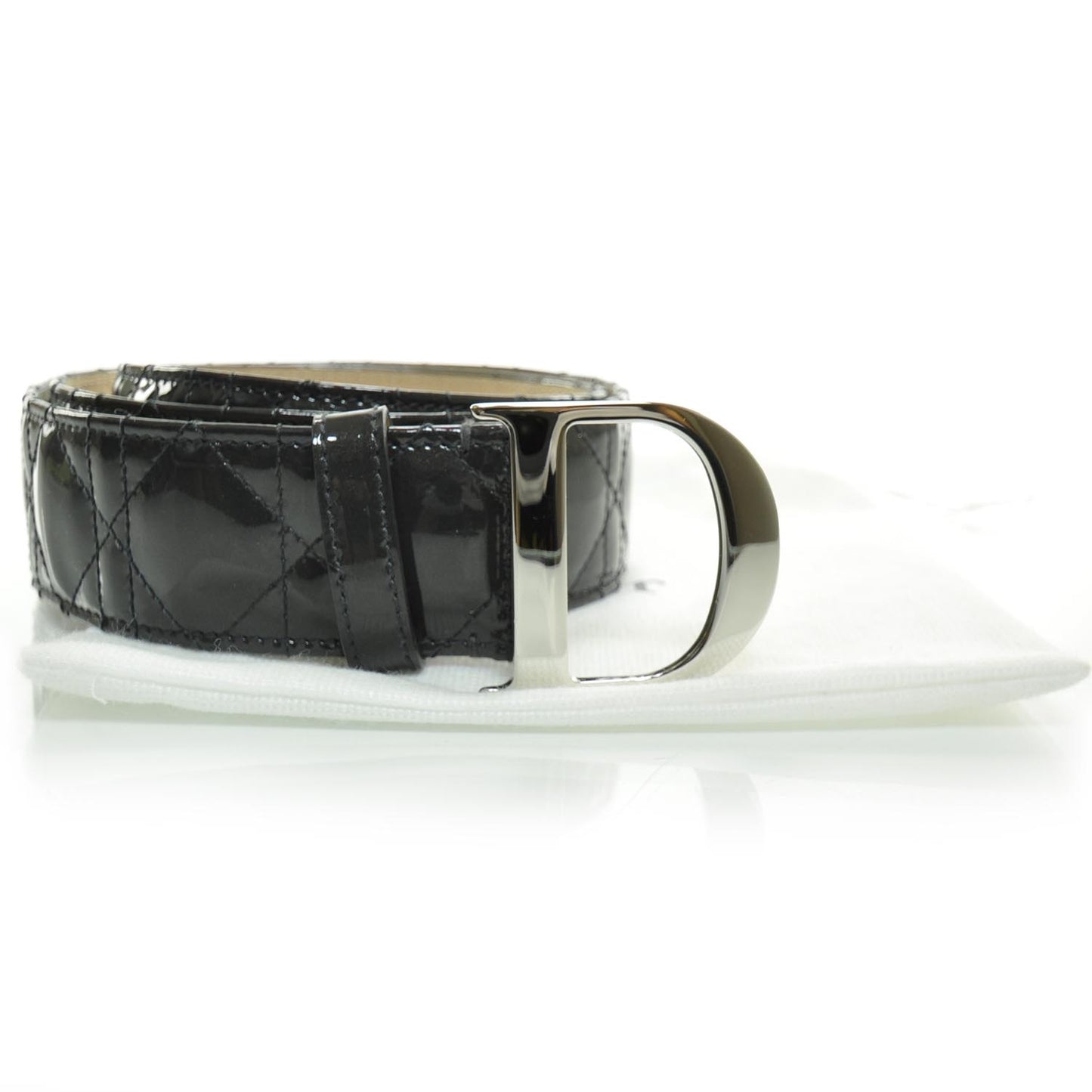 Patent Cannage Belt 85 Black