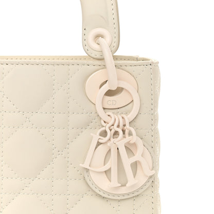 Christian Dior Ultra Matte Calfskin Cannage Mini Lady Dior White 8 of 13