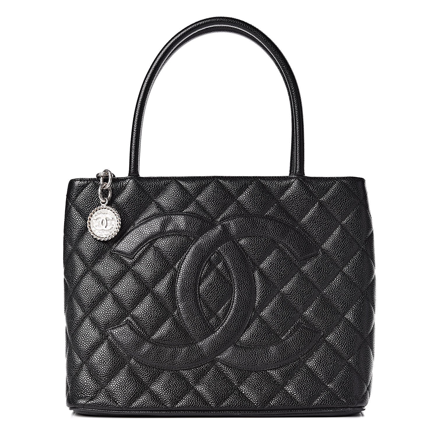 Chanel Caviar Quilted Medallion Tote Black 1 of 18