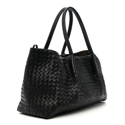 Bottega Veneta Calfskin Intrecciato Pinacoteca Reversible Tote Black Fondant 3 of 10