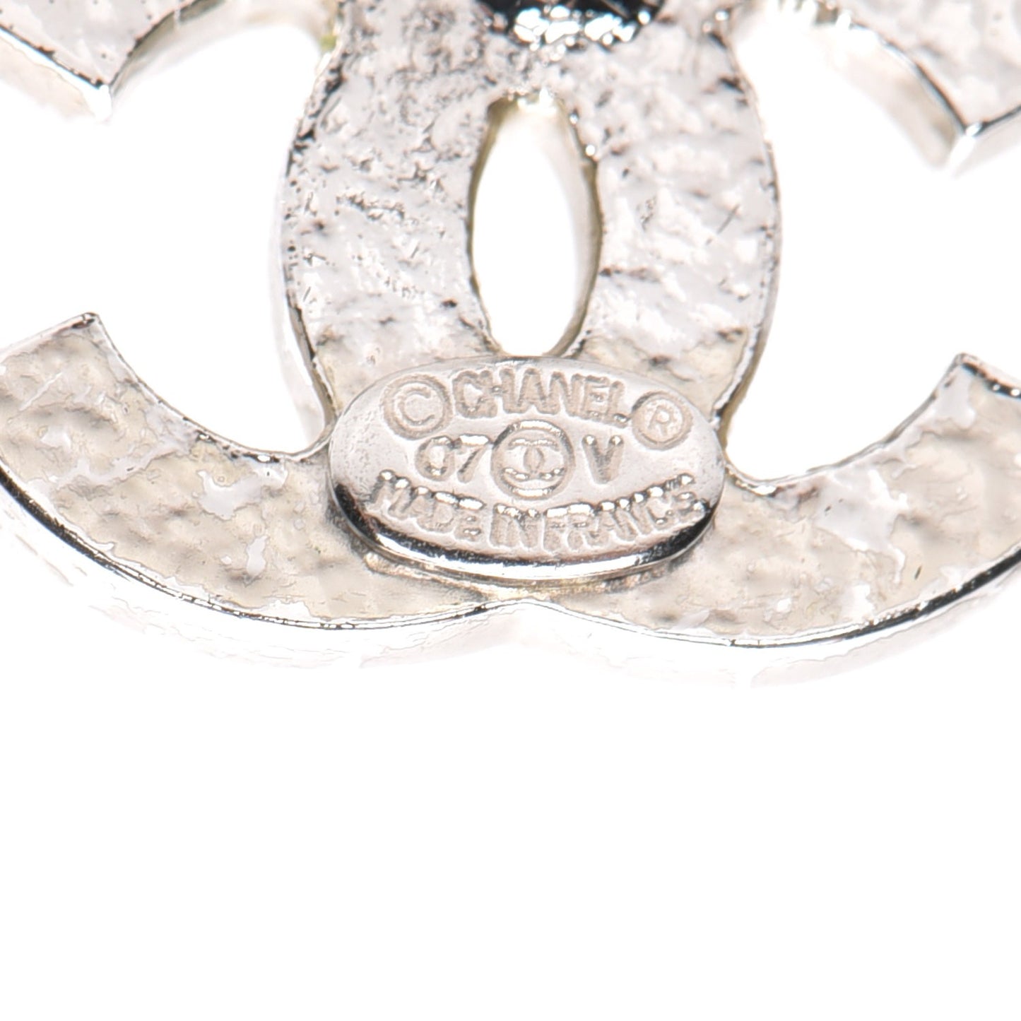 Crystal Timeless CC Earrings Silver