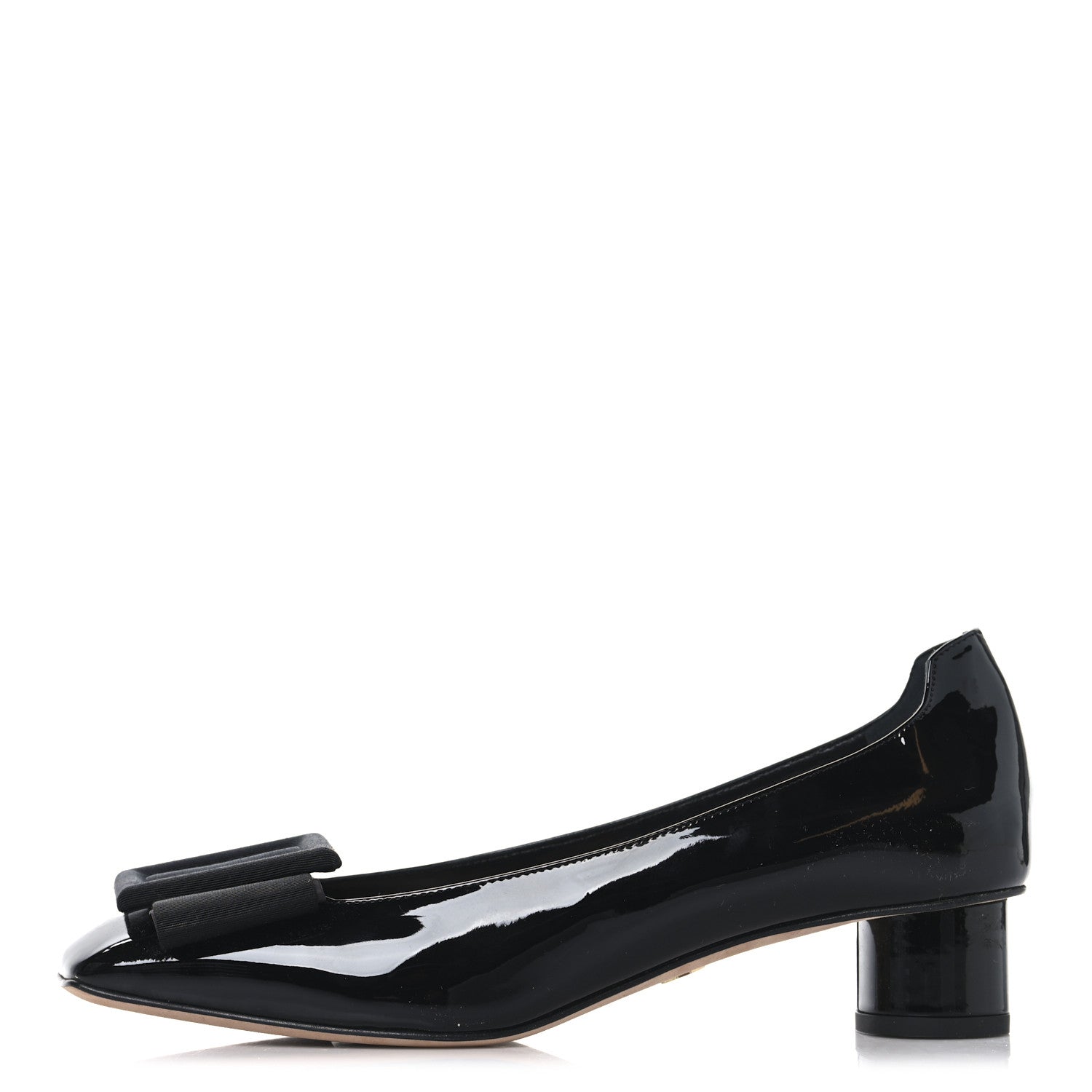 Christian Dior Patent Grosgrain Bow Idylle 35mm Pumps 38.5 Black 1 of 9