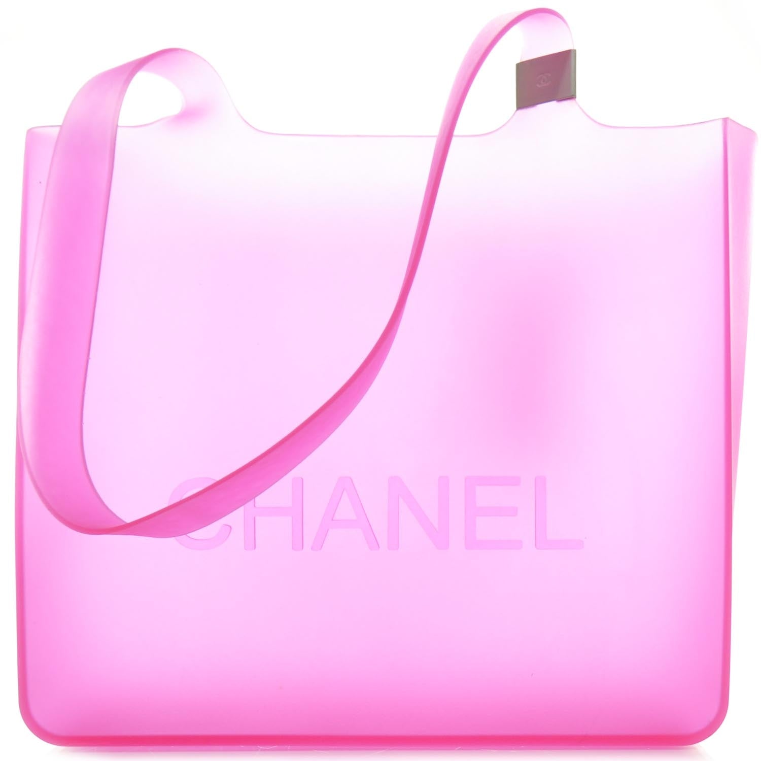 Chanel Jelly Rubber Small Tote Pink 1 of 8
