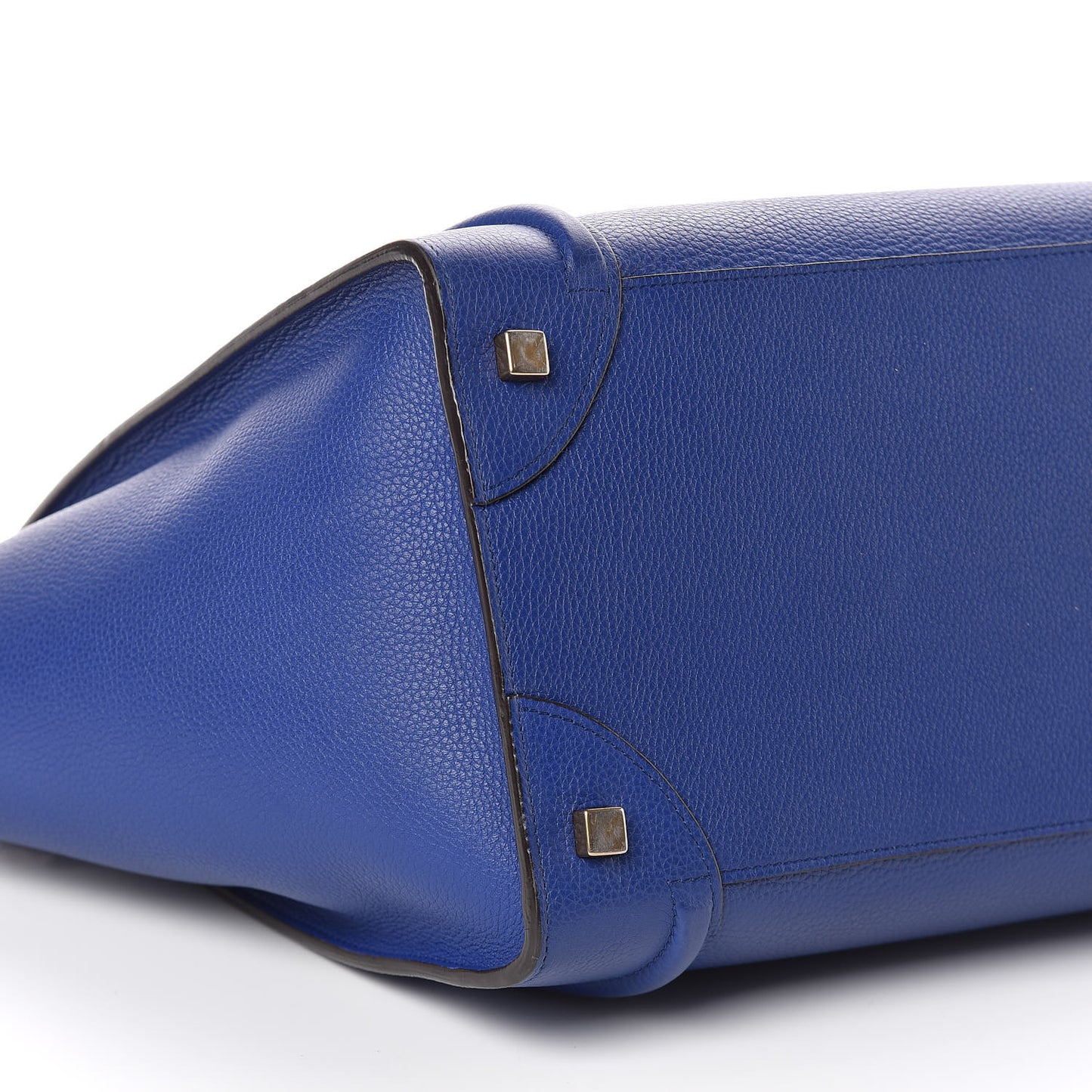 Drummed Calfskin Mini Luggage Indigo