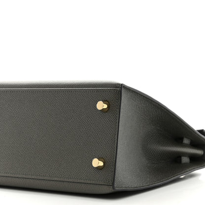 Hermes Epsom Kelly Sellier 25 Vert De Gris 10 of 11