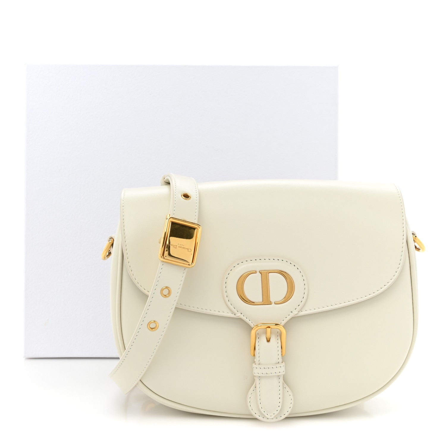 Christian Dior Box Calfskin Medium Bobby Flap Latte 13 of 13