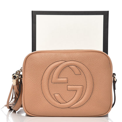 Gucci Pebbled Calfskin Small Soho Disco Bag Camelia 8 of 8