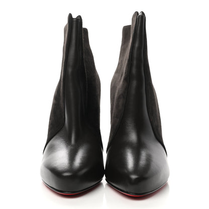 Christian Louboutin Suede Calfskin Gaetanina 100 Booties 41 Black 2 of 10