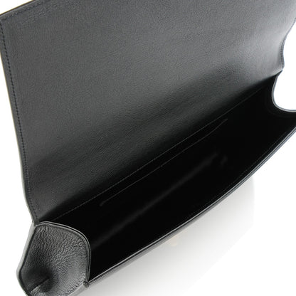 Saint Laurent Calfskin Monogram Large Belle De Jour Clutch Black 5 of 7