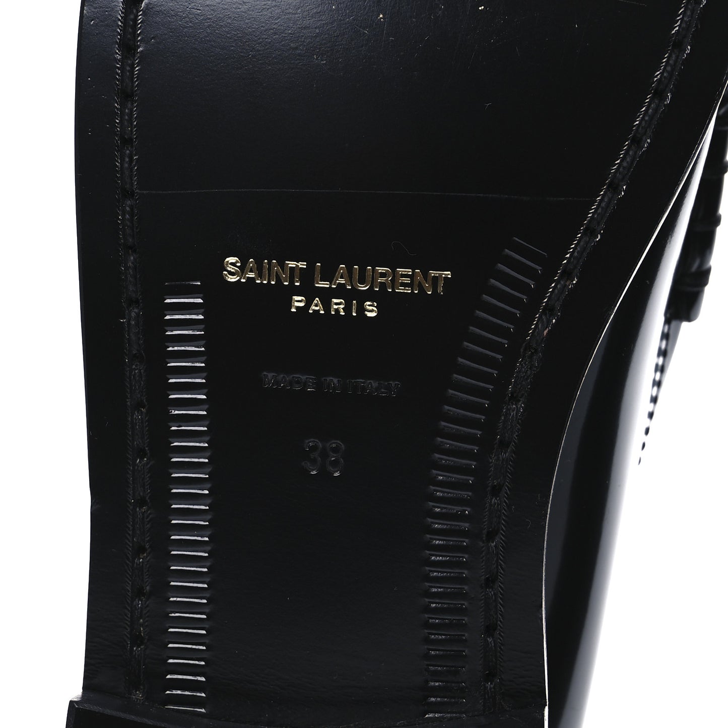 Calfskin Penny Loafers 38 Black