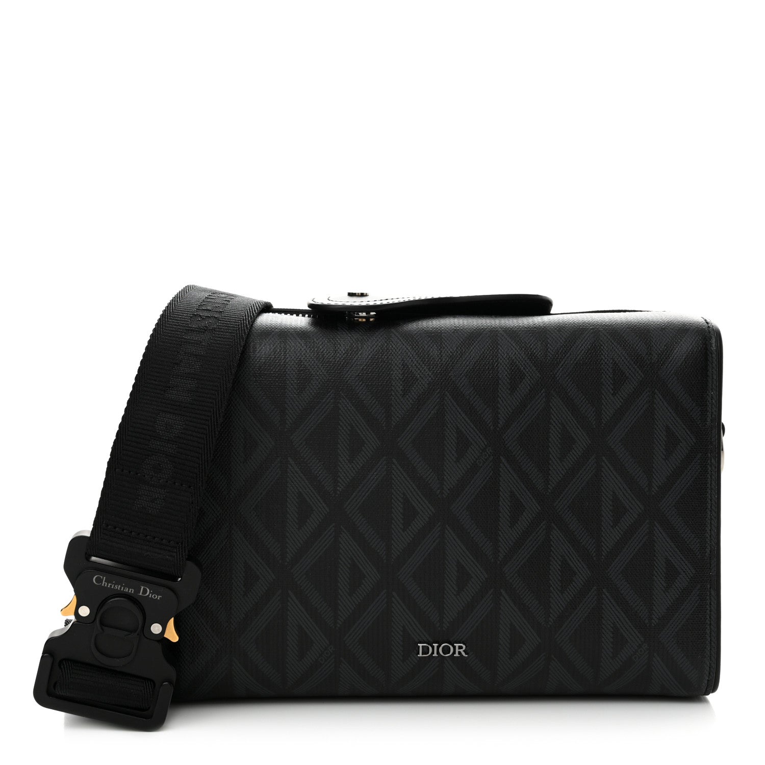 Christian Dior Canvas CD Diamond Lingot 22 Bag Black 1 of 10