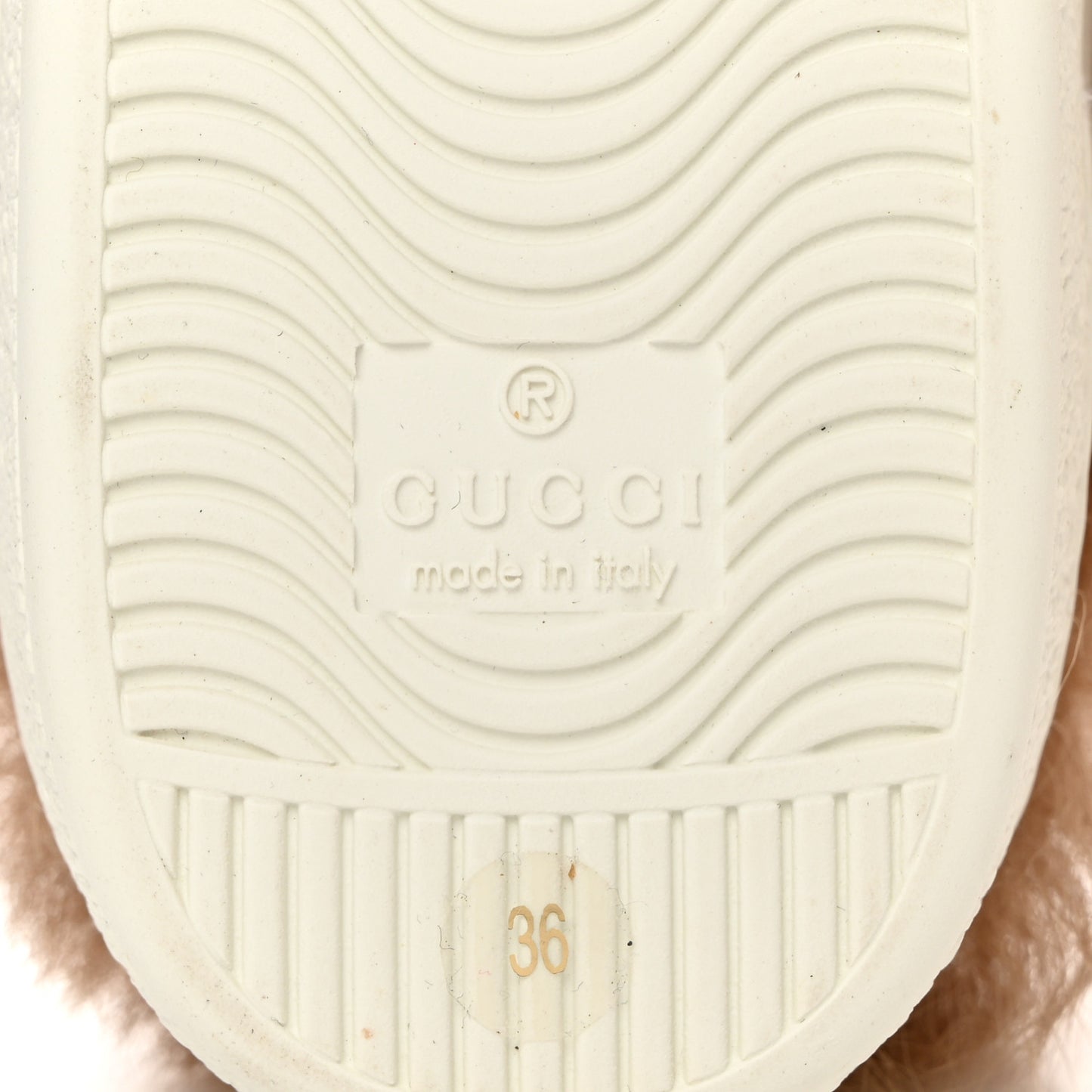 Calfskin Wool Web Bee Embroidered Womens Ace Sneakers 36 White