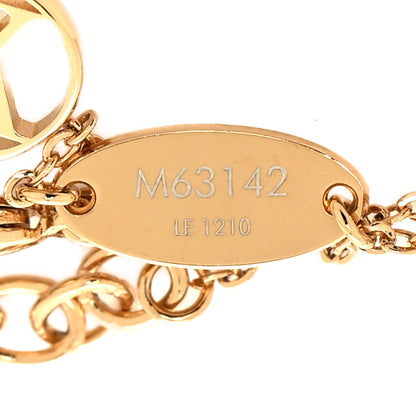 Louis Vuitton Brass Nanogram Bracelet Silver Gold 6 of 7