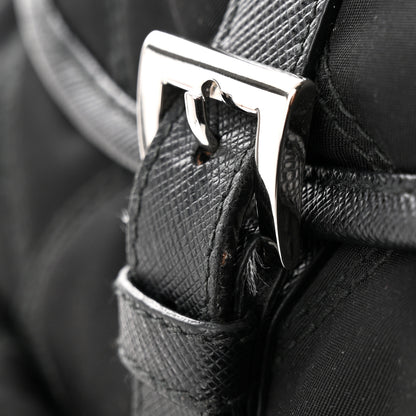 Prada Tessuto Nylon Saffiano Vela Quilted Backpack Black 16 of 19