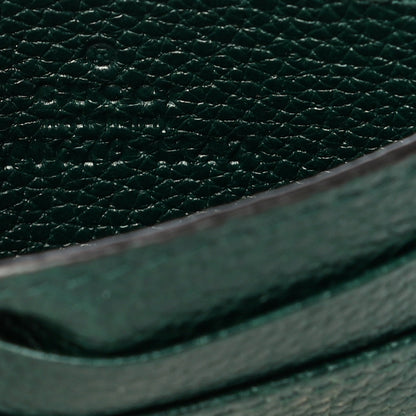 Gucci Grainy Calfskin Zumi Card Holder Vintage Green 6 of 12