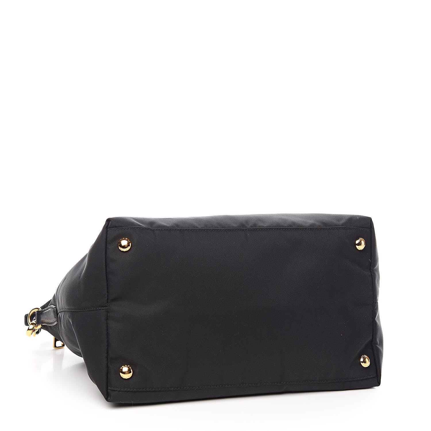 Prada Tessuto Nylon Saffiano Tote Black 4 of 11